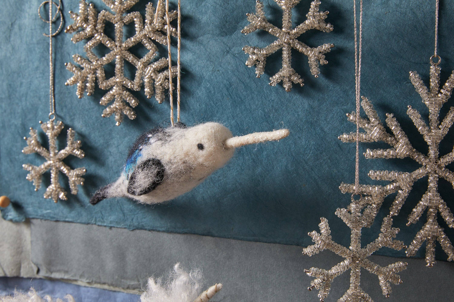 Felt Narwhal Ornament