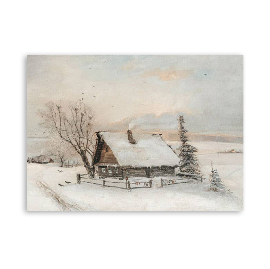 Winter Day Vintage Art Print