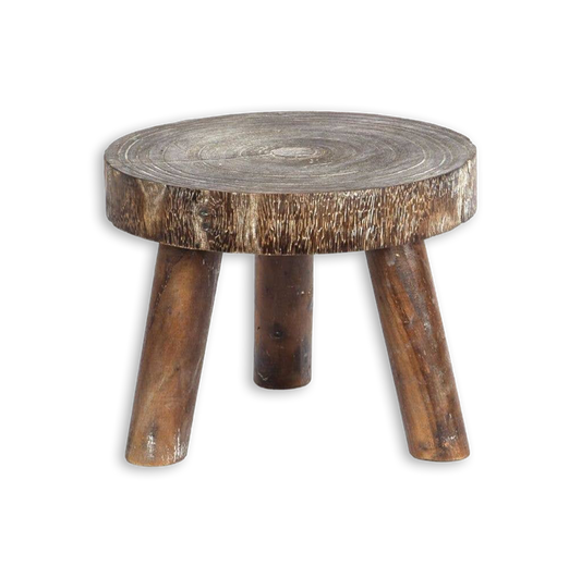 Round Wooden Stool Riser