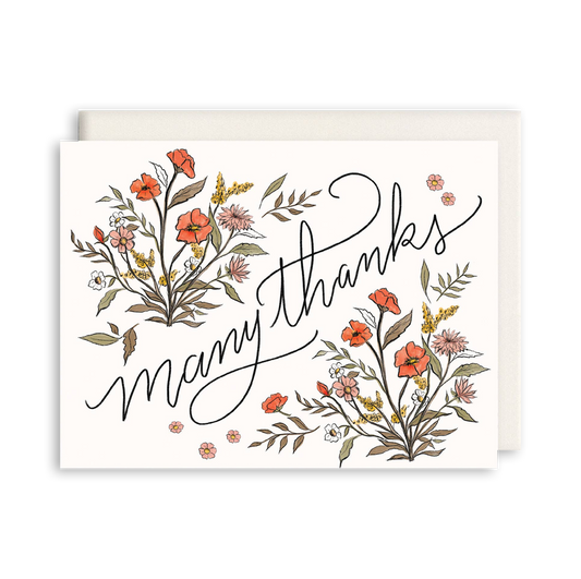 Many Thanks | Thank You Greeting Card