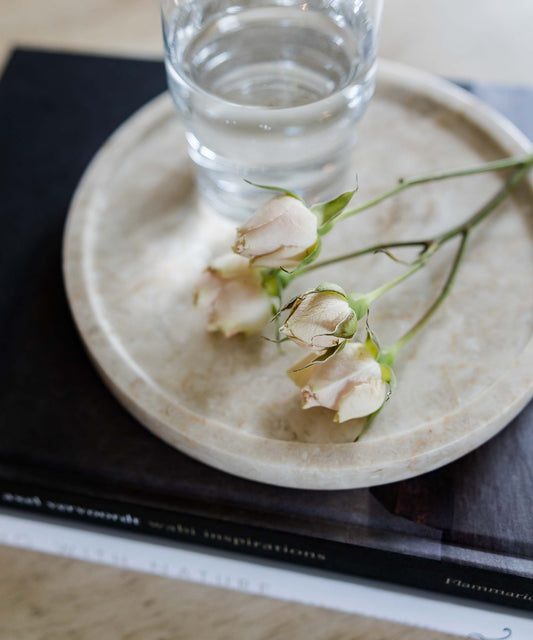 Round Marble Tray